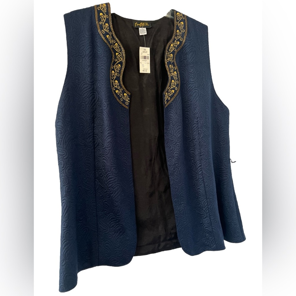 Mary McFadden Vest Size L Vintage